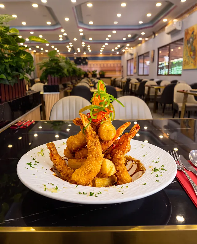 Camarones al panko
