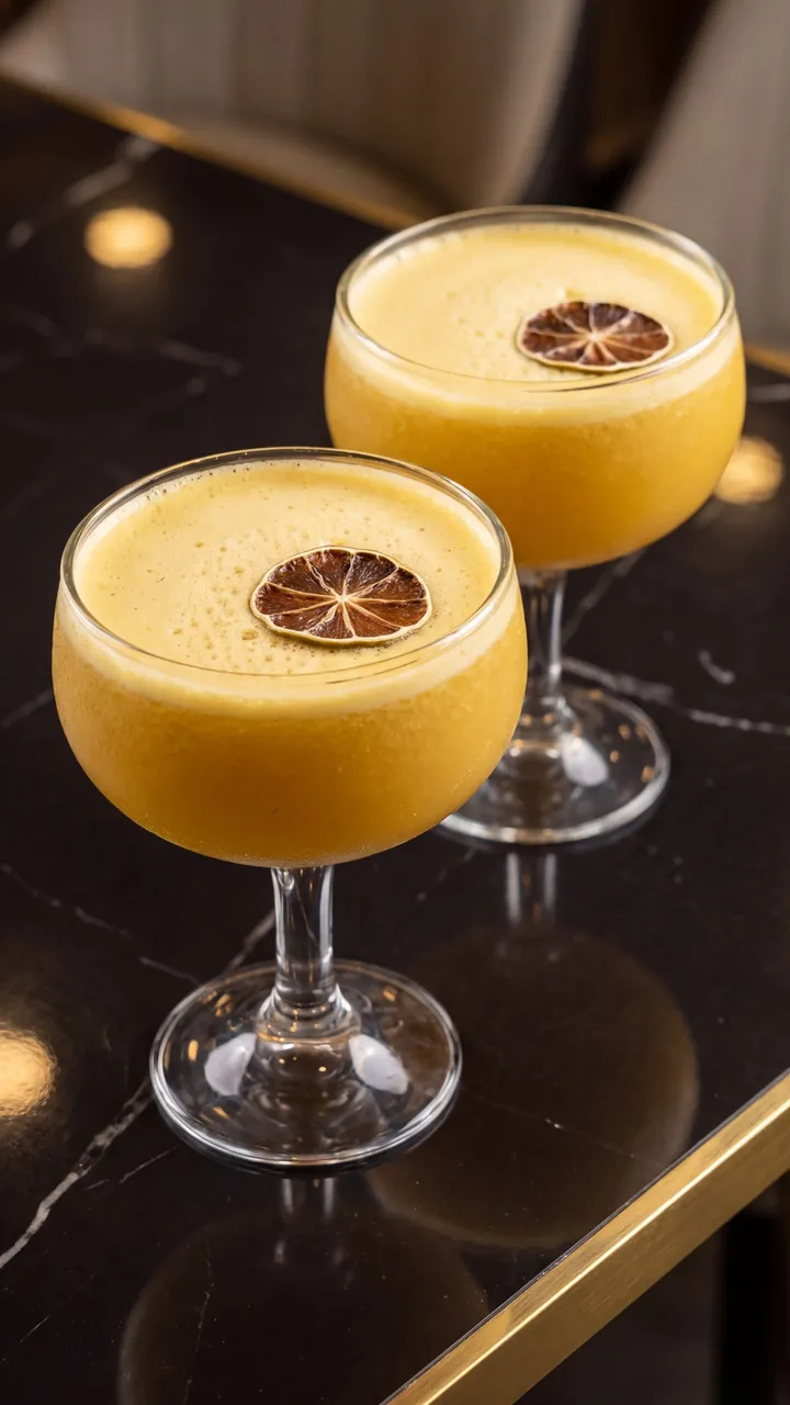 Pisco sour macerado de maracuyá